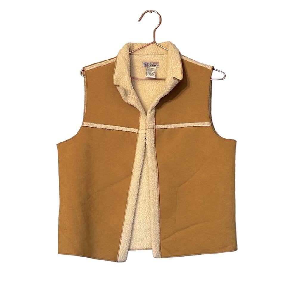 Faded Glory vest faux suede and wool size medium